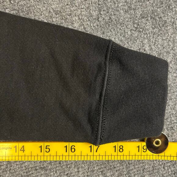 Champion Reverse Weave Hoodie Women's Small‎ Black Heavy Weight Pullover - Picture 7 of 8